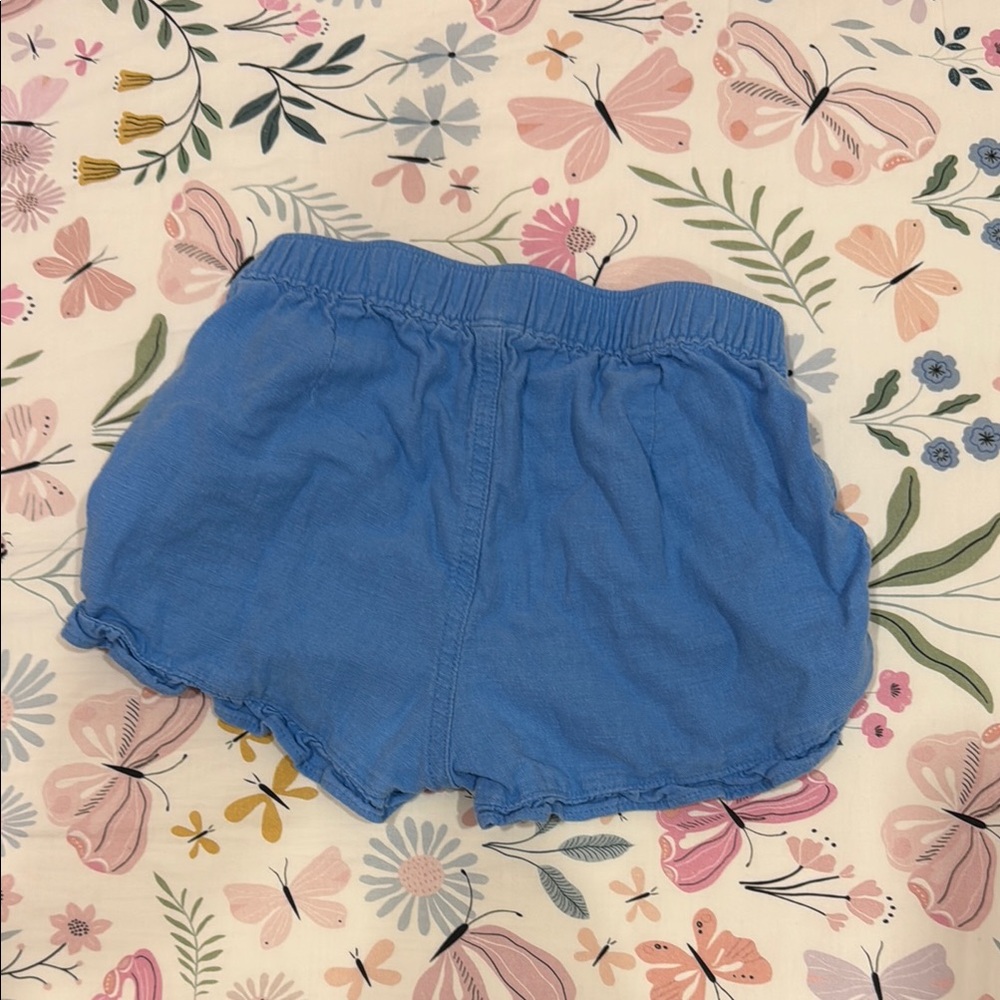 Blue Ruffled Shorts - Picture 2 of 2